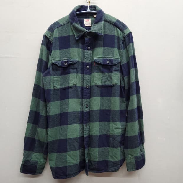 리바이스 투포켓 체크 셔츠 S(M) 남여공용