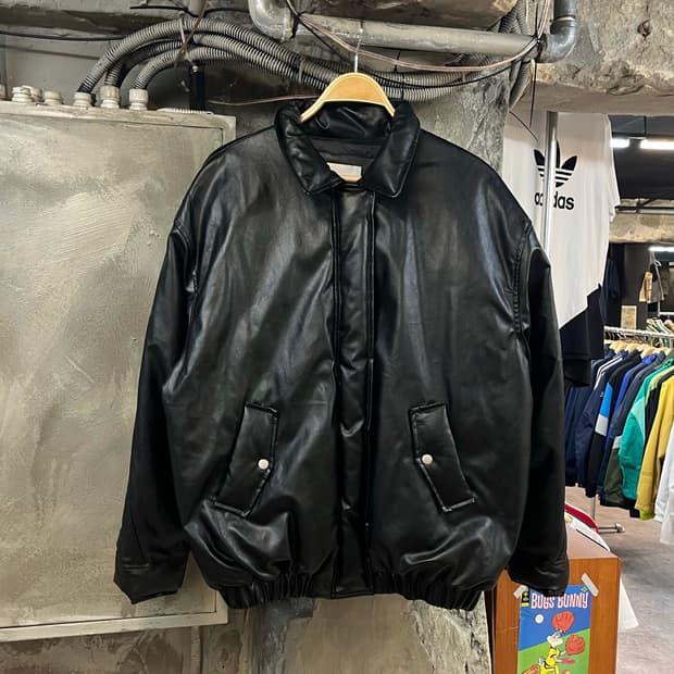 빈티지 레더 자켓 블랙 #csz2739