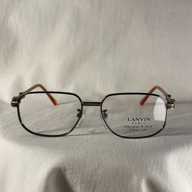 LANVIN 랑방 스퀘어프레임 빈티지안경 포엣코어 긱시크