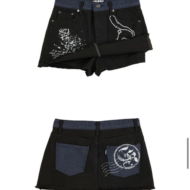 크랭크 스커트 VINTAGE PRINTED SKIRT PANTS