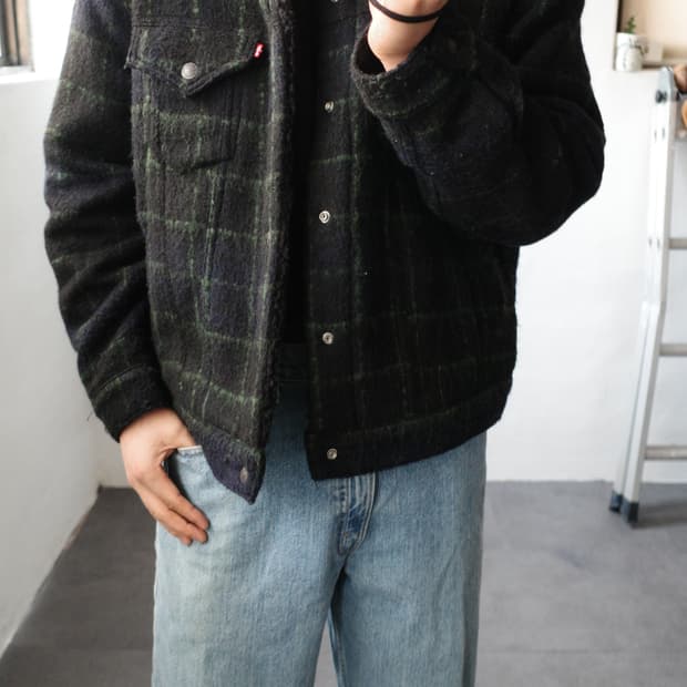 리바이스 프리미엄 빅E 라인 셰르파 트러커 자켓