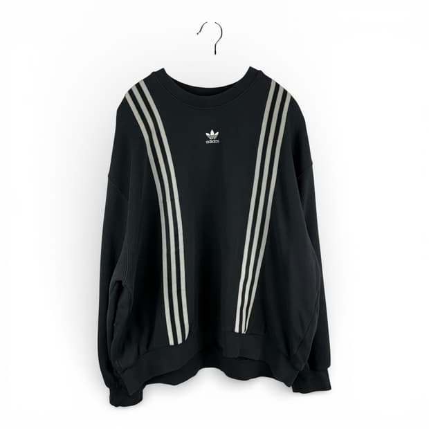 XL) 아디다스 70s 삼선 맨투맨 블랙