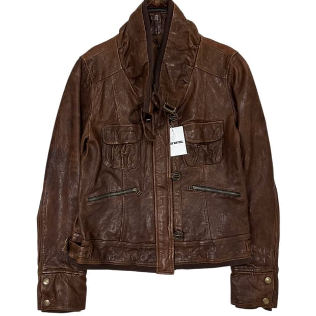빈티지 양가죽 레더 자켓