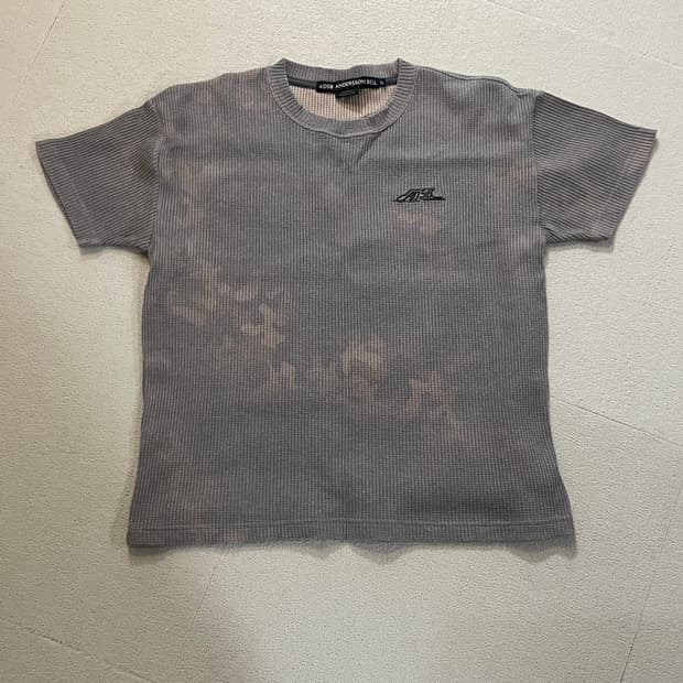 앤더슨벨 카모 니트 반팔