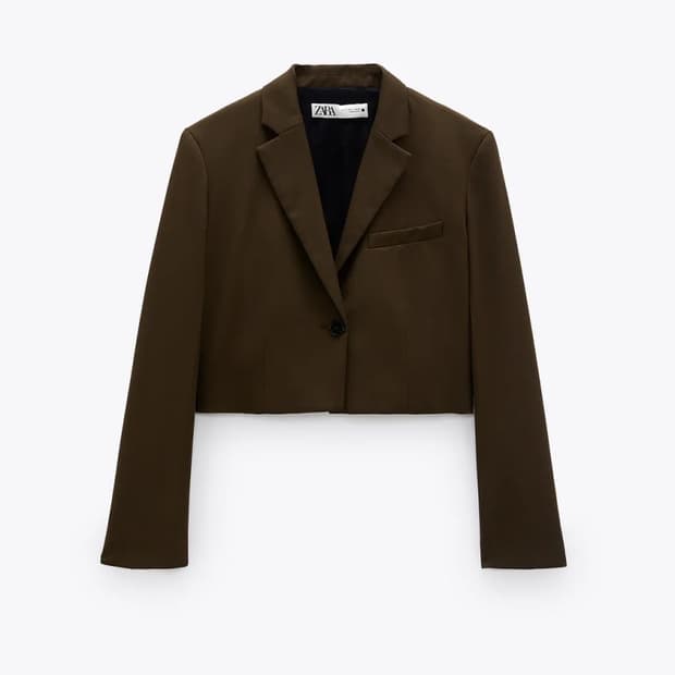 zara 자라 크롭 블레이저 자켓