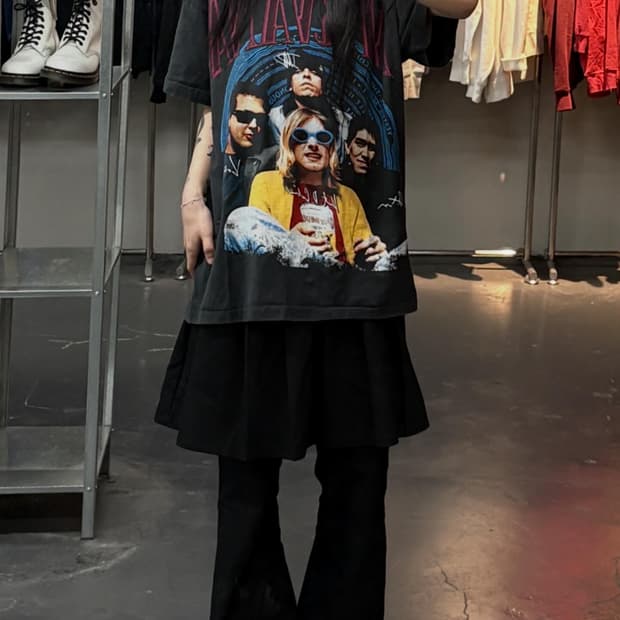 빈티지 너바나 그래픽 반팔 A3712