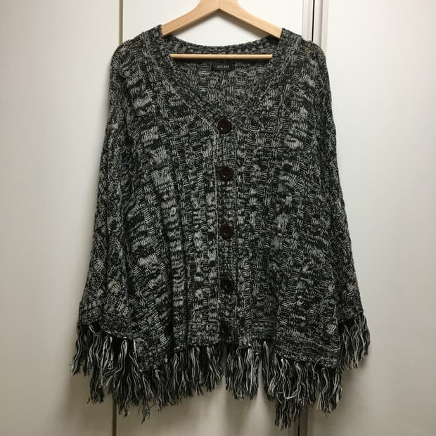 일본 빈티지 케이프 판초 판쵸 모리걸 히피 그런지페어리