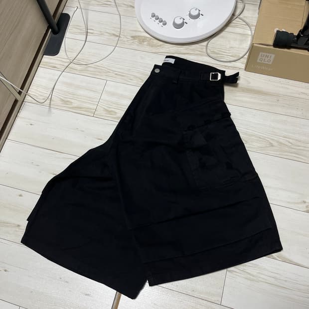논노드 사이드 카고 쇼츠 빈티지 블랙 2사이즈