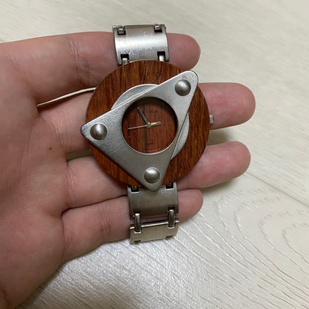 빈티지 원목 나무 시계