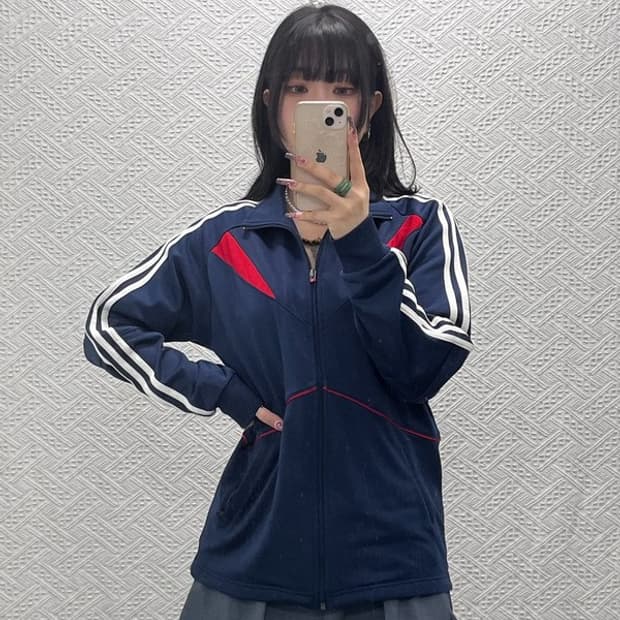 아디다스 레트로 00's 빈티지 배색 져지 집업 95 C11718