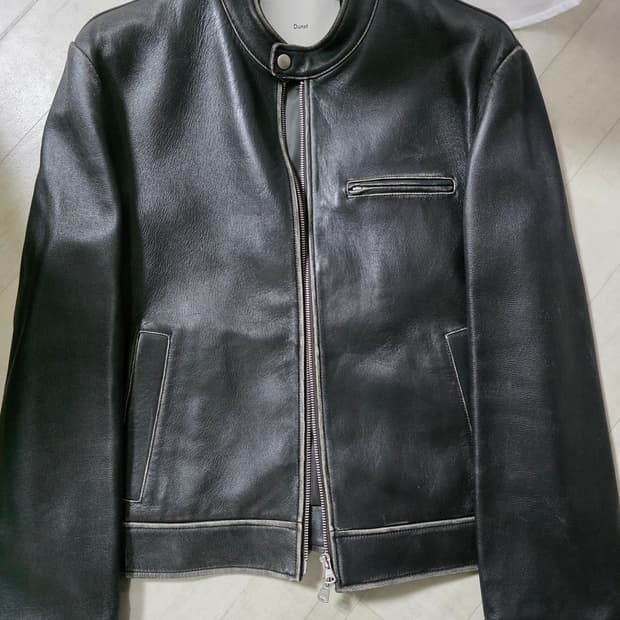 던스트 빈티지 브라운 램스킨 레이싱 자켓 M