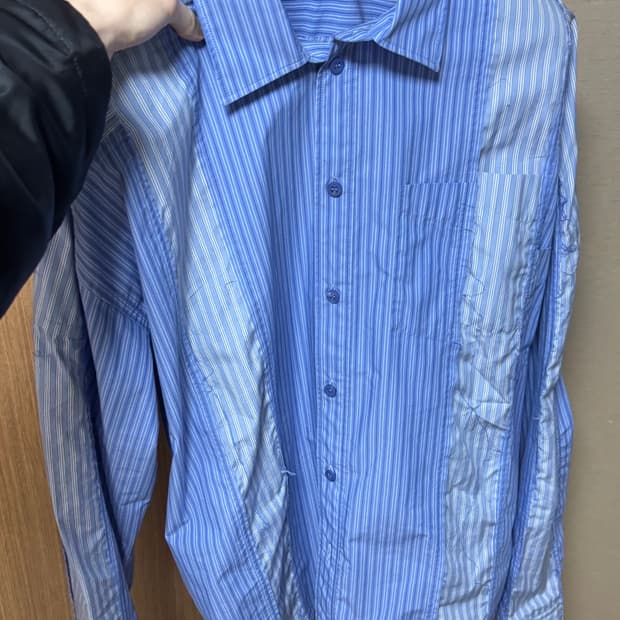 발렌시아가 컷아웃 셔츠