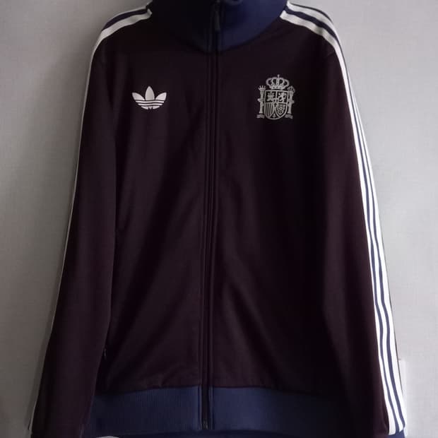 아디다스 베켄바우어 스페인 마룬 트랙탑 저지 져지집업 105/XL