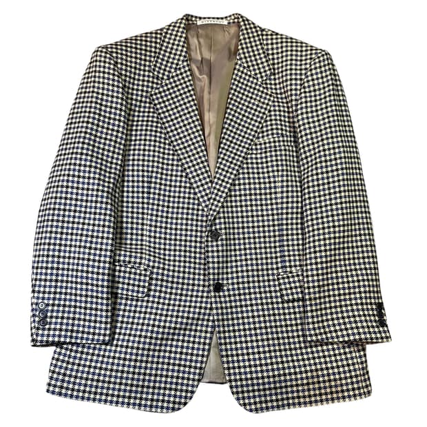 지방시 하운드 체크 싱글 블레이저 자켓