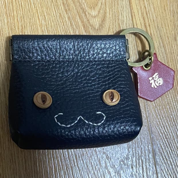 나비코 고양이 동전지갑+복주머니 키링