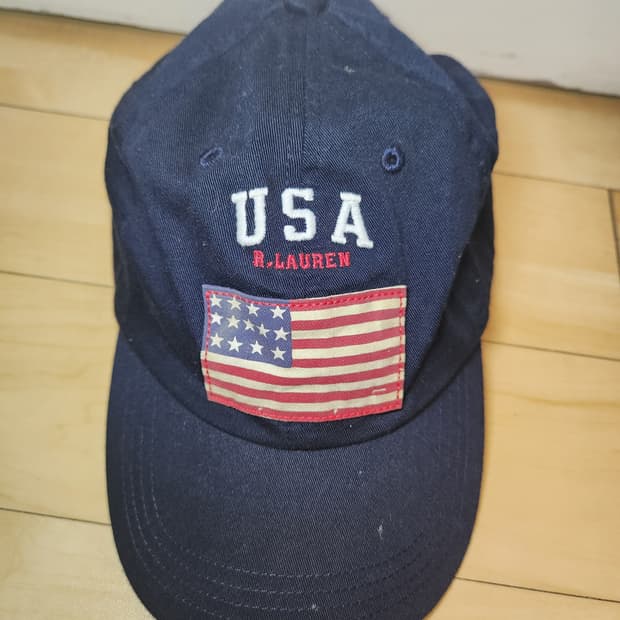 폴로 랄프로렌 USA 성조기 패치 볼캡 os