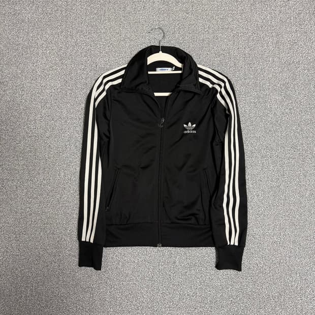 아디다스 파이어버드 백로고 져지 블랙화이트 95 트랙탑