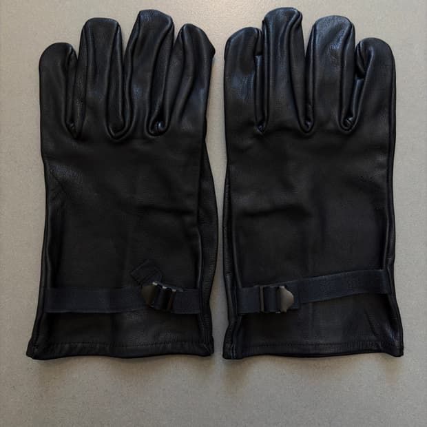 80s 벨기에 군 가죽 장갑 