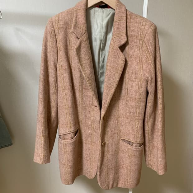 Sisley 시슬리 체크 울자켓