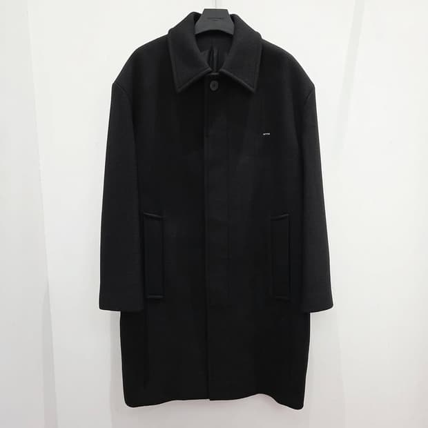 [실착 0회] 우영미 24FW 블랙 발마칸 코트 48사이즈