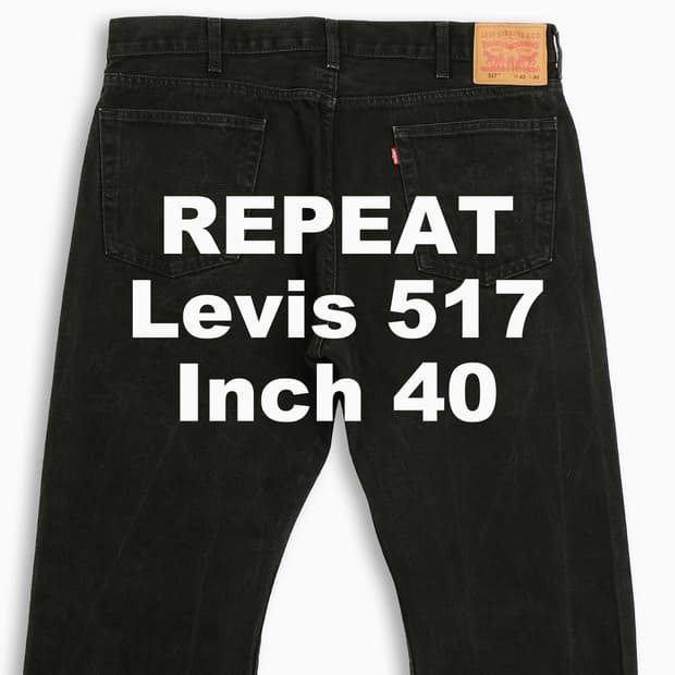 빈티지 리바이스 517 흑청 블랙진 40인치 LV5174204