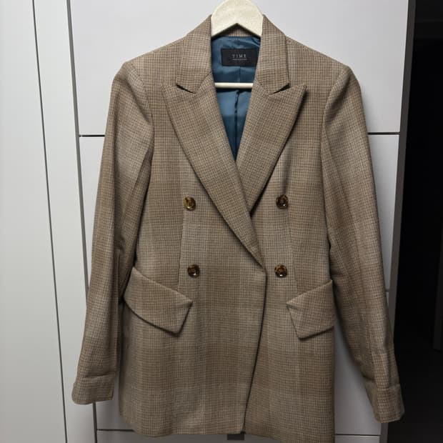 타임 체크 더블 블레이져 자켓 44사이즈 추천
