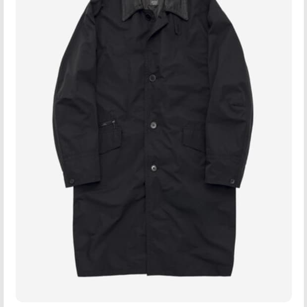 2)폴리테루 25fw 레더카라 벌룬 코트(새제품)