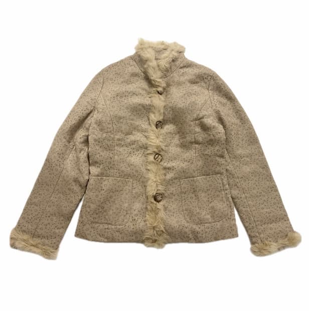 Antique Floral Fur Jacket