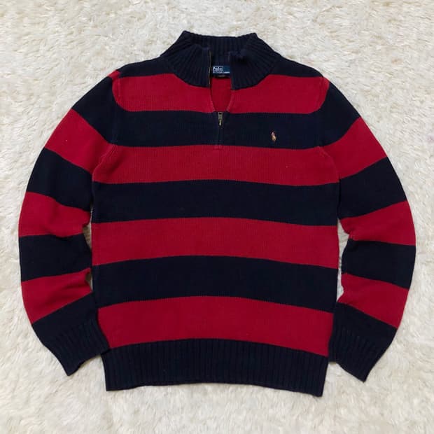 폴로 랄프로렌 단가라 니트 상태굿