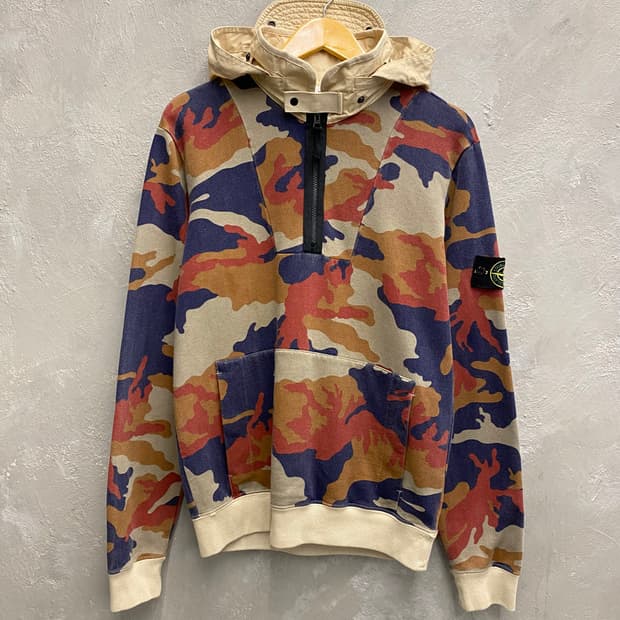 [M] 스톤아일랜드 2012 아카이브 카모플라쥬 풀오버 후디
