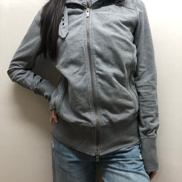 빈티지 리바이스 그레이 펑크 자켓