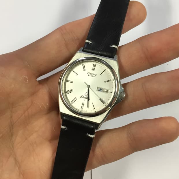 80s seiko silver wave roman index ver.2