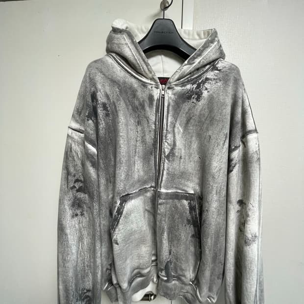 (개꿀매)아워파스 더티 워싱 후드집업 M 사이즈