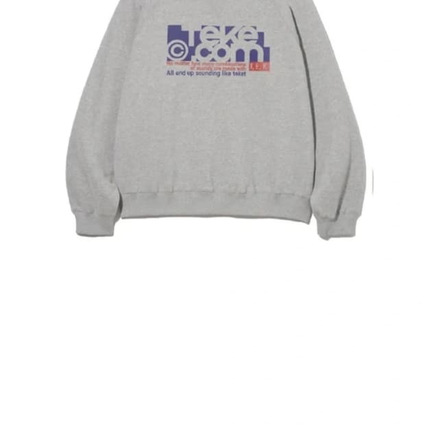 테켓 멜란지 그레이 맨투맨