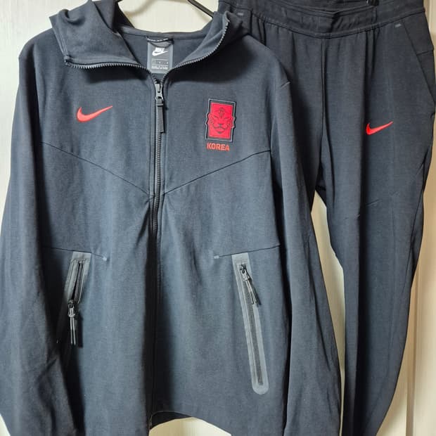 20-22 대한민국 축구 국가대표팀 테크팩 상하세트 테크플리스 세트 라지