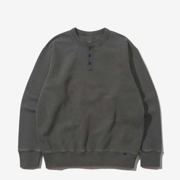 디스커스 애슬레틱 헨리넥 스웻셔츠 차콜 L