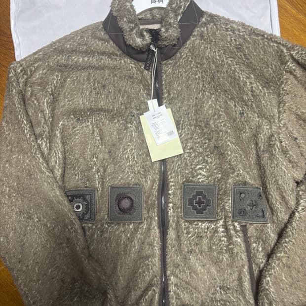 4) 폴리테루 셰르파 쉐르파 플리스 후리스 자켓 베이지