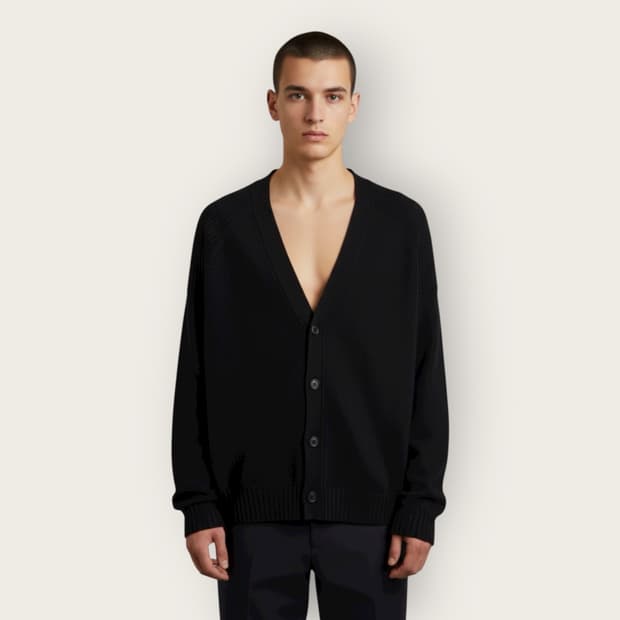 M/ 준지 23FW 팬시얀 오버 가디건