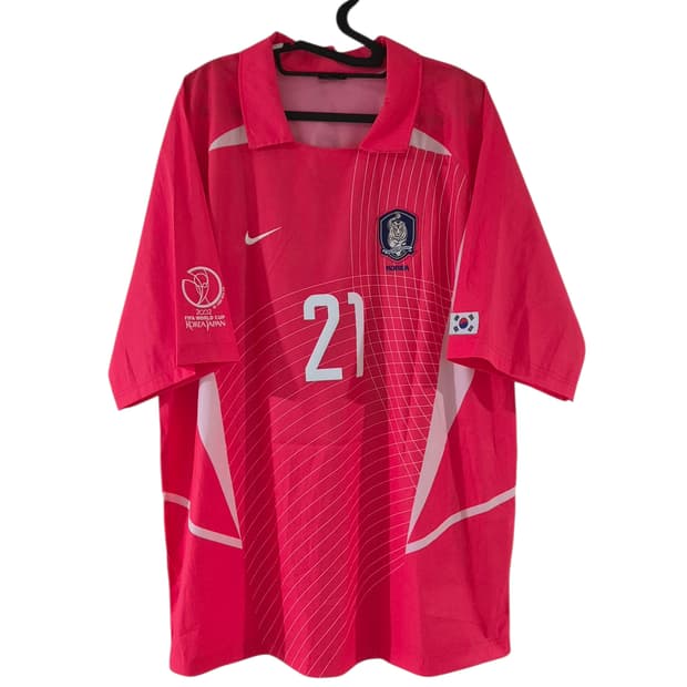 2002월드컵 대한민국 국대 박지성 나이키 축구유니폼