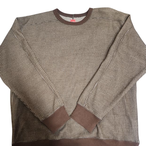 MSSD 와플 크루 넥 니트