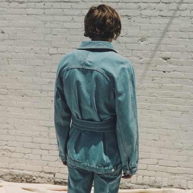 마틴로즈 벨트 데님 자켓 M