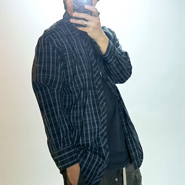 아크테릭스 체크 셔츠 M 