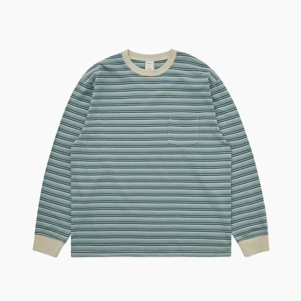 Border L/S Tee Pistachio