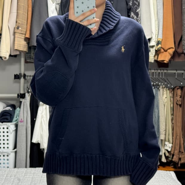 폴로 랄프로렌 숄카라 코튼 니트