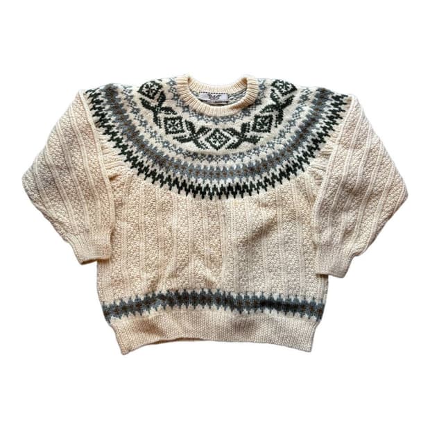 Jacquard House nordic wool sweater