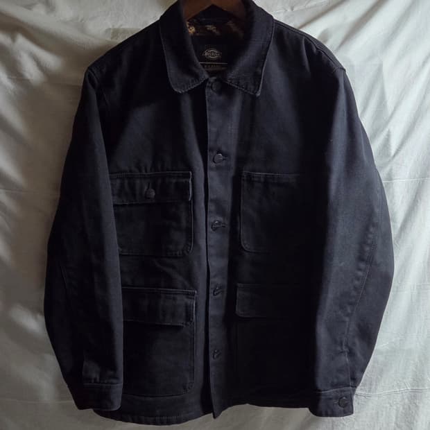 디키즈 캔버스 코튼 워크 자켓 블랙 XL