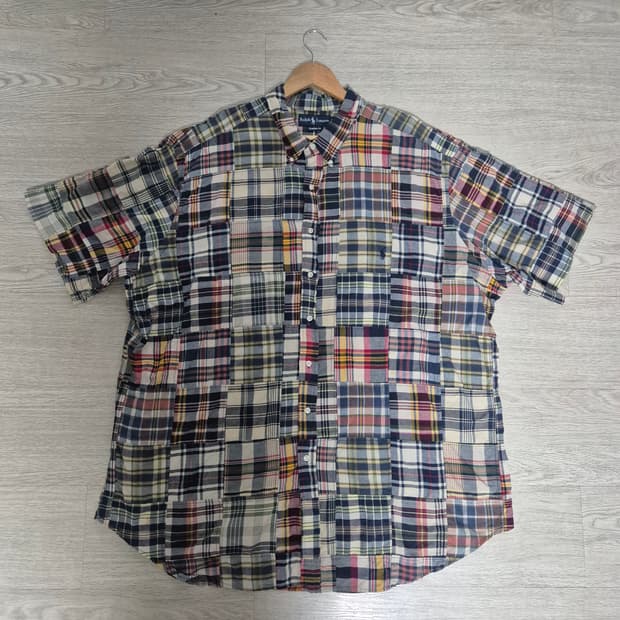 90s 폴로 랄프로렌 패치워크 셔츠 (3XL)