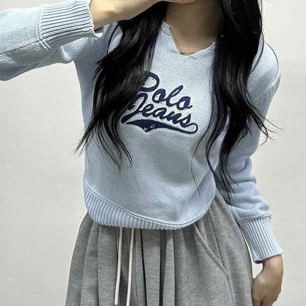 폴로 랄프로렌 진스 스펠아웃 걸즈 코튼 니트(L)