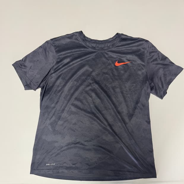 나이키 드라이핏 카모 플라쥬 기능성 반팔 티셔츠 L ~ XL 그레이