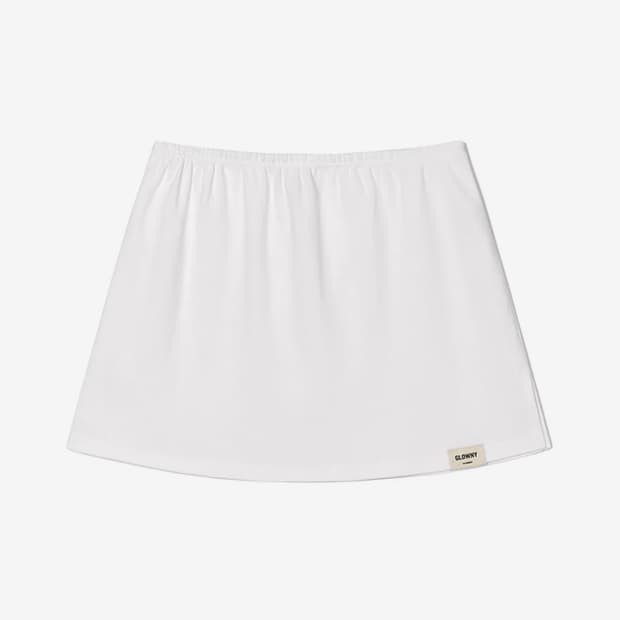 G CLASSIC MINI SKIRT_whie